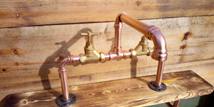 Copper Pipe Swivel Mixer Faucet Taps - Counter Top Bowl - Miss Artisan