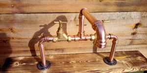 Copper Pipe Swivel Mixer Faucet Taps - Counter Top Bowl - Miss Artisan