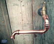 Charger l&#39;image dans la galerie, Copper Pipe Multi Swivel Tap Faucet - Wall Or Deck Mounted