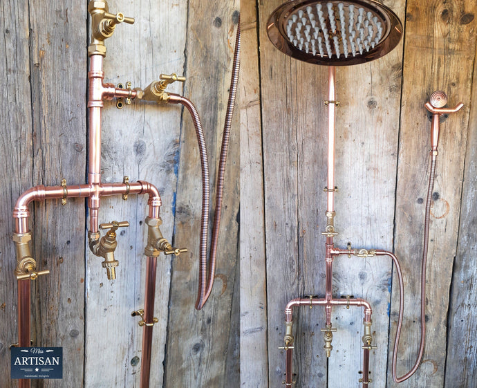 Handmade Pure Copper Indoor Outdoor Showers, Taps, Faucets, Flanges ...