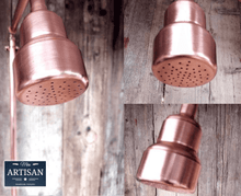 Charger l&#39;image dans la galerie, Copper Hosepipe Rainfall Shower With Pure Copper Shower Head