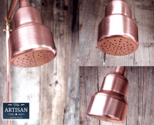 Load image into Gallery viewer, Copper Hosepipe Rainfall Shower With Pure Copper Shower Head