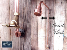 Load image into Gallery viewer, Single Handle Exposed Copper Pipe Shower - Miss Artisan