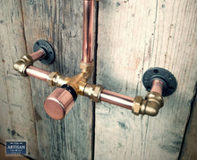 Load image into Gallery viewer, Thermostatic Copper Rainfall Shower With Hand Sprayer