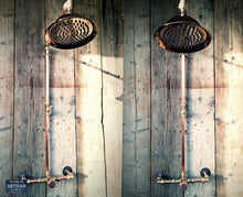 Load image into Gallery viewer, Thermostatic Copper Rainfall Shower