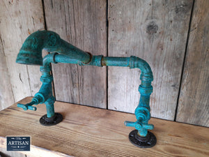 Outdoor / Indoor Verdigris Copper Pipe Mixer Faucet Tap - Miss Artisan