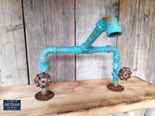 Load image into Gallery viewer, Outdoor / Indoor Verdigris Copper Pipe Mixer Faucet Tap - Miss Artisan