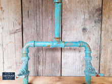 Load image into Gallery viewer, Outdoor / Indoor Verdigris Copper Pipe Mixer Faucet Tap - Miss Artisan