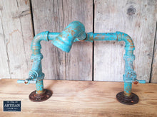 Load image into Gallery viewer, Outdoor / Indoor Verdigris Copper Pipe Mixer Faucet Tap - Miss Artisan