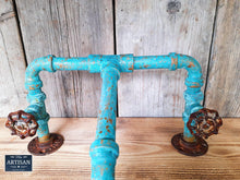 Load image into Gallery viewer, Outdoor / Indoor Verdigris Copper Pipe Mixer Faucet Tap - Miss Artisan