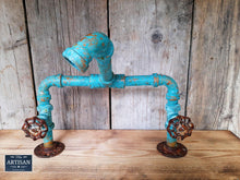 Load image into Gallery viewer, Outdoor / Indoor Verdigris Copper Pipe Mixer Faucet Tap - Miss Artisan