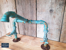Load image into Gallery viewer, Outdoor / Indoor Verdigris Copper Pipe Mixer Faucet Tap - Miss Artisan