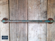 Laden Sie das Bild in den Galerie-Viewer, Outdoor / Indoor Verdigris Copper Towel Rails - Miss Artisan