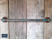 Load image into Gallery viewer, Outdoor / Indoor Verdigris Copper Towel Rails - Miss Artisan