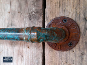 Outdoor / Indoor Verdigris Copper Towel Rails - Miss Artisan