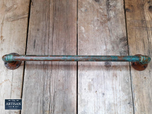 Outdoor / Indoor Verdigris Copper Towel Rails - Miss Artisan