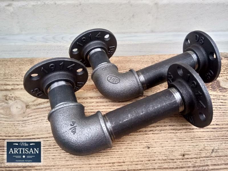 Cast Iron Shelf Brackets - Pair - Miss Artisan