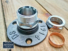 Load image into Gallery viewer, 22mm Chrome Compression Flange Pipe Mount - Miss Artisan
