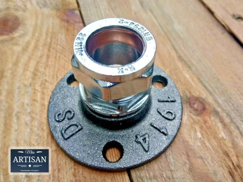 22mm Chrome Compression Flange Pipe Mount - Miss Artisan