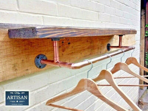 3/4 Copper Iron Floor / Wall Flange Pipe Mount - Miss Artisan