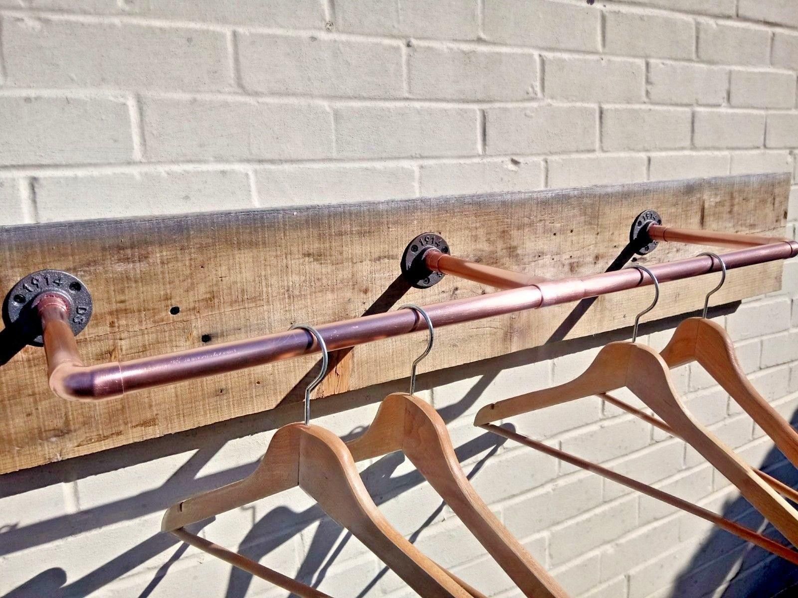 Copper Pipe Clothes Rail Wall Mounted Miss Artisan Ltd