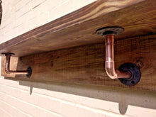 Load image into Gallery viewer, Copper Pipe Shelf Brackets - Pair - Miss Artisan