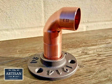 Load image into Gallery viewer, 22mm Copper Pipe Elbow Flange - Miss Artisan
