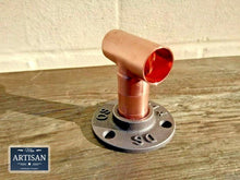 Laden Sie das Bild in den Galerie-Viewer, 22mm Copper Pipe Straight Tee Flange - Miss Artisan