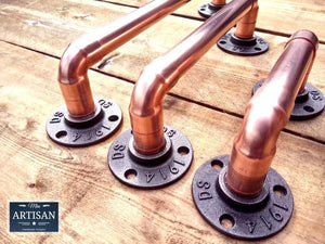 Copper Pipe Handles - Miss Artisan