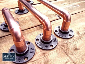 Copper Pipe Handles - Miss Artisan