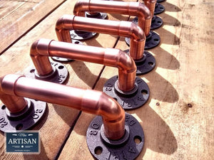 Copper Pipe Handles - Miss Artisan