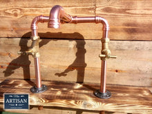 Load image into Gallery viewer, Copper Pipe Swivel Mixer Faucet Taps - Raised Bowl - Miss Artisan