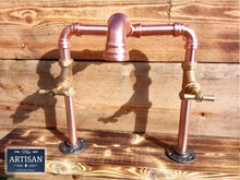 Charger l&#39;image dans la galerie, Copper Pipe Swivel Mixer Faucet Taps - Raised Bowl - Miss Artisan