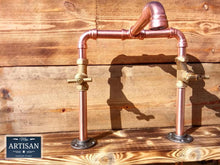 Load image into Gallery viewer, Copper Pipe Swivel Mixer Faucet Taps - Raised Bowl - Miss Artisan