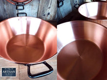 Laden Sie das Bild in den Galerie-Viewer, Pure 38cm Copper Jam / Cooking Pans - 9 Litre - Miss Artisan