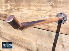 Laden Sie das Bild in den Galerie-Viewer, Angled Copper Pipe Clothes Rail - Miss Artisan
