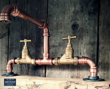 Load image into Gallery viewer, Copper Pipe Swivel Mixer Faucet Taps Brass