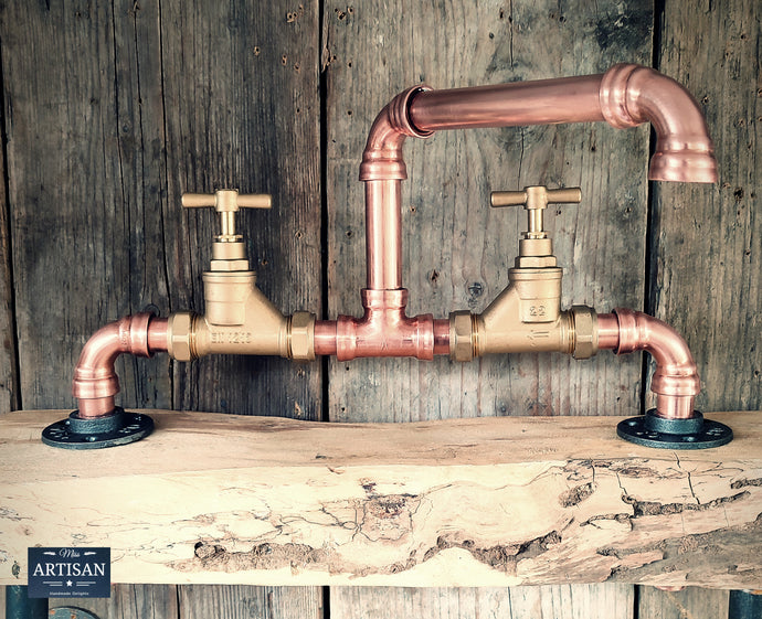 Copper Pipe Swivel Mixer Faucet Taps Brass