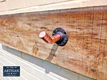 Load image into Gallery viewer, Angled Copper Pipe Hook - Miss Artisan