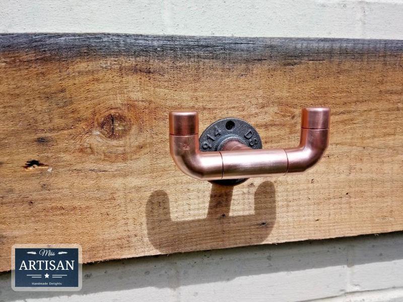Double Copper Pipe Hook - Miss Artisan