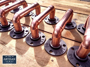 3/4 Copper Iron Floor / Wall Flange Pipe Mount - Miss Artisan