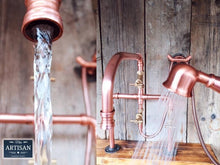 Load image into Gallery viewer, Copper Pipe Mixer Tap With Hand Sprayer - Miss Artisan