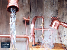 Load image into Gallery viewer, Copper Pipe Mixer Tap With Hand Sprayer - Miss Artisan