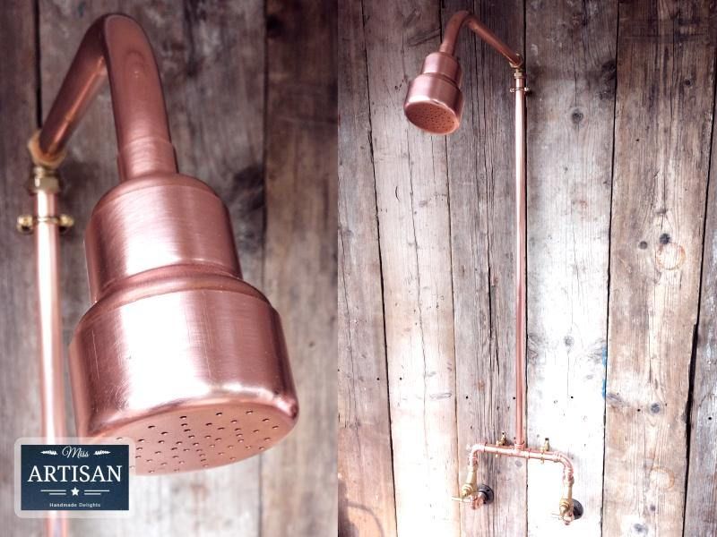 Outdoor / Indoor Copper Pipe Rainfall Shower Miss Artisan Ltd