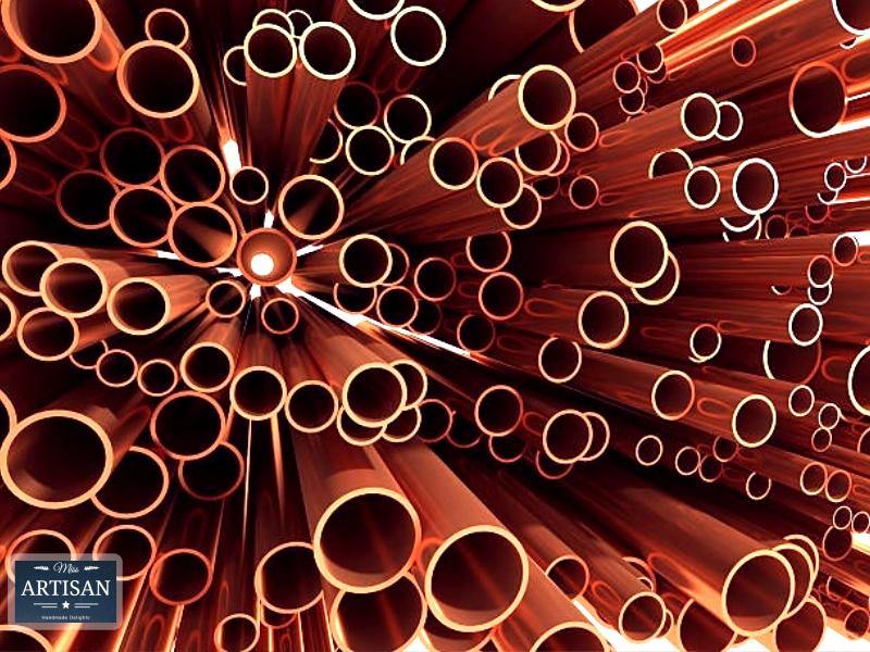 Polished Copper Pipe 15mm / 22mm / 28mm - Miss Artisan