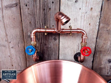 Laden Sie das Bild in den Galerie-Viewer, Wall Mounted Copper Pipe Mixer Faucet Taps - Miss Artisan