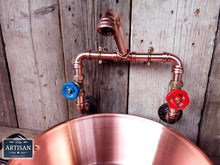 Load image into Gallery viewer, Wall Mounted Copper Pipe Mixer Faucet Taps - Miss Artisan