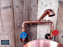 Charger l&#39;image dans la galerie, Wall Mounted Copper Pipe Mixer Faucet Taps - Miss Artisan