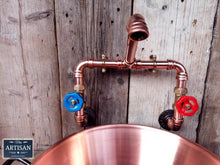 Load image into Gallery viewer, Wall Mounted Copper Pipe Mixer Faucet Taps - Miss Artisan