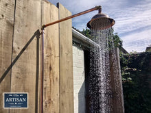 Load image into Gallery viewer, Single Handle Rainfall Copper Pipe Shower - Miss Artisan